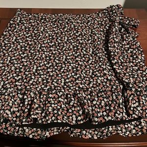 Floral chiffon skirt
